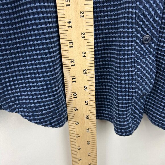 Aerie Women's Size XL Lumberjane Waffle Shirt Jacket Blue With Chest Pockets - Picture 7 of 16